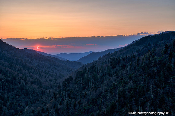 Sunset  in Great Smokey NP