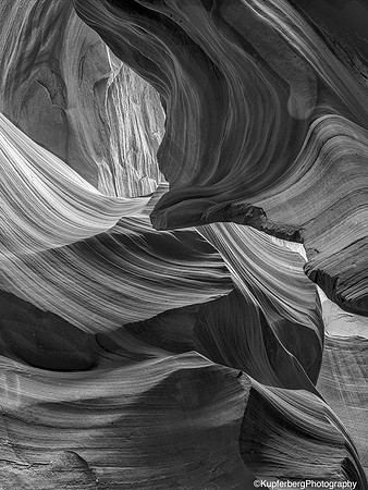 Looking through swirls-Antelope Canyon