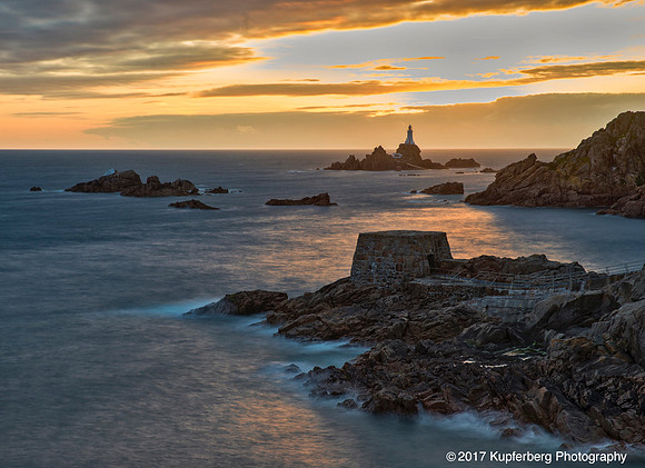 Corbiere Lighthouse at Sunset