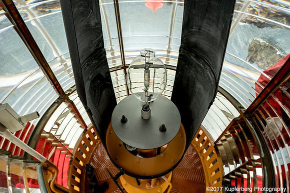 Fresnel Lens and Bulb Corbiere Lighthouse