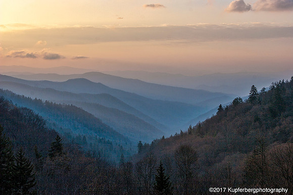 Sunrise in the Great Smoky NP